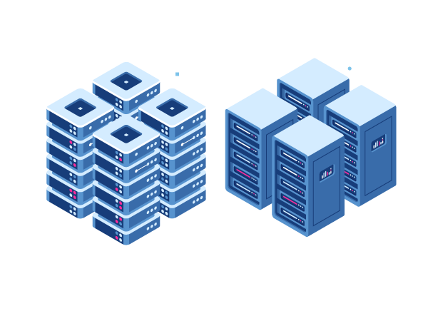 Sangwan Infotech NOC server racks — managed 24x7